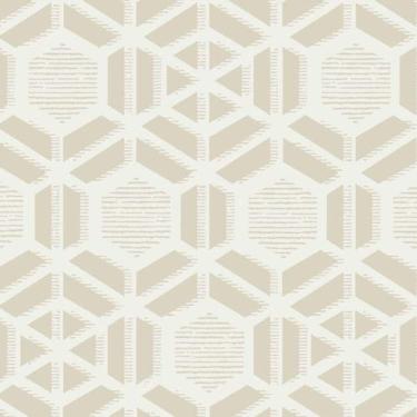 Imagem de Papel De Parede Capri Geométrico Bege 190512604