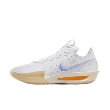 Imagem de Nike Tênis masculino com cadarço G.T. Cut 3 FP, Branco/Azul Racer-Coco Leite Amarelo, 43