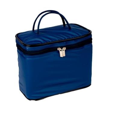 Imagem de Bolsa Térmica Frasqueira Impermeável, 2,78L a 15L, Alças Resistentes, Térmica Quente/Fria, Lisas e Estampadas (Azul Marinho, 7 Litros)