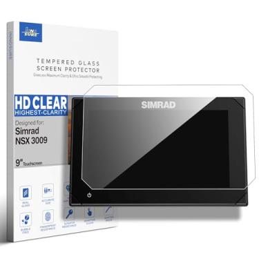 Imagem de INNOSURE Protetor de tela de vidro temperado premium projetado para Simrad NSX 3009 Fishfinder Chartplotter 9 polegadas Acessórios para tela sensível ao toque 9H antiarranhões (HD Clear)