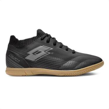 Imagem de Chuteira Futsal Lotto Solista Supernova Masculina, 41, Preto, Chumbo