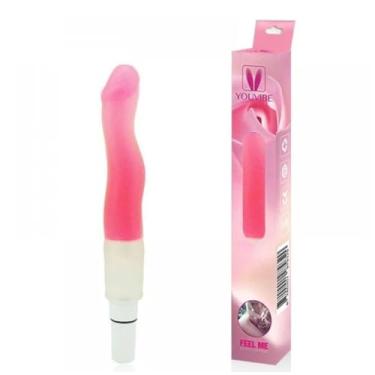 Imagem de Vibrador Personal Silicone Pênis Tortinho Brinquedo Erótico Realista 16 cm Penetráveis para Ponto G [ROSA] VB032A