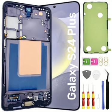 Imagem de Tela de substituição OLED Galaxy S24 Plus para Samsung Galaxy S24+ Plus Tela LCD digitalizador sensível ao toque Pantalla com kit de ferramentas de moldura SM-S926U Preto