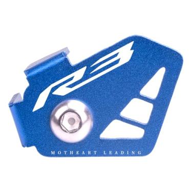Imagem de MotHeartCNC Protetor de sensor ABS de motocicleta para YZF-R3 2015-2024 dianteiro traseiro ABS sensor escudo freio ABS capa de proteção do sensor yzf-r3 acessórios (azul)