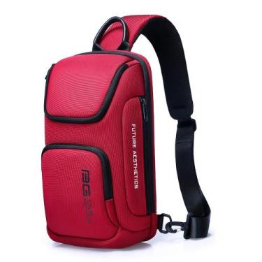 Imagem de Mini Mochila Masculina Bolsa Transversal de Ombro Impermeável Pequena 
