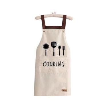 Imagem de Avental De Cozinha Feminino À Prova D'água E Óleo Para Cozinhar, Assar