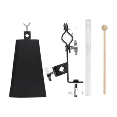 Imagem de JunZheHub Suporte para pedal de percussão Cowbell, peças ajustáveis ​​de 6 polegadas para acessórios de bateria, fixação de pedal de bateria, braçadeira Cowbell, C Set