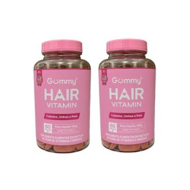 Imagem de Kit 2 Gummy Hair Suplemento Alimentar Tutti Fruti 60 Gomas