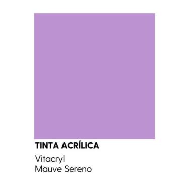 Imagem de Tinta Emborrachada Acetinada Violetas - Vitacryl, Mauve Sereno, 3,6 lt