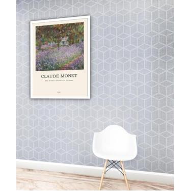 Imagem de Quadro Decorativo Monet Garden At Giverny - 70X50Cm - Quadros On-Line