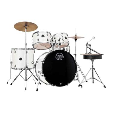 Imagem de Bateria Mapex Comet 22 Cm5294Ft-Fh White Thin Grain