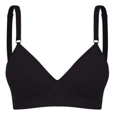 Imagem de Sutiã Triangulo Com Bojo Sem Costura Daily Reforçado Trifil, Preto, M