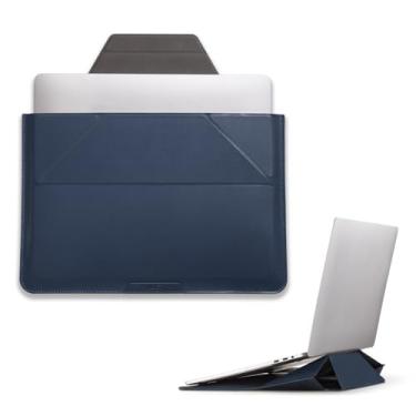 Imagem de MOFT Capa para laptop, bolsa para laptop 2 em 1 e suporte para MacBook Air/Pro de 13 polegadas e Dell/HP/Lenovo/Asus, elegante bolsa fina para computador com armazenamento expansível para acessórios