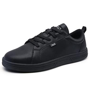 Imagem de LMQLZHYC Sapatos de trabalho antiderrapantes masculinos e femininos – Sapatos de enfermagem de chefe de serviço de alimentação antiderrapante, Preto, 6 Women/4.5 Men
