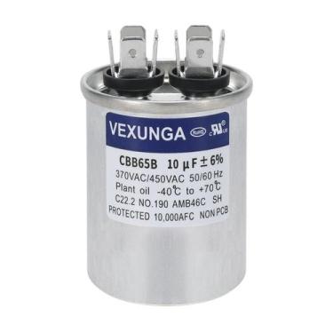 Imagem de Capacitor VEXUNGA CBB65B 10uF 450VAC para motor de ventilador de unida