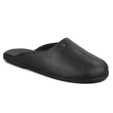 Imagem de Pantufa de couro forrada em tecido anatômico Gramado Ref.:429 - Fiero,