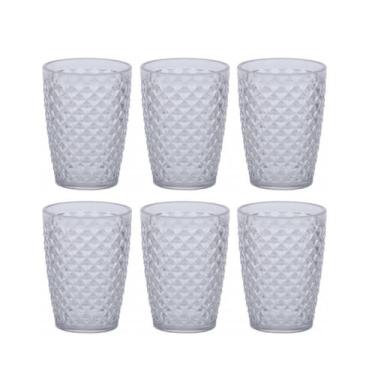 Imagem de Kit 6 Copos Água e Suco De Acrílico Luxxor 500ml - Paramount, Transpar