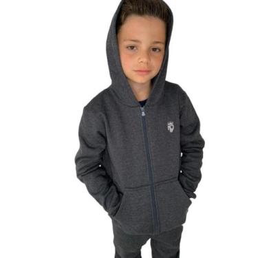 Imagem de Blusa Moletom Infantil Menino Moletom Ziper Peluciada - Mita Jeans, Ch