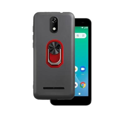 Imagem de DAMONDY Capa fina para ANS P550 com suporte de 360 anéis para ANS Artia Sp555D - Vermelho