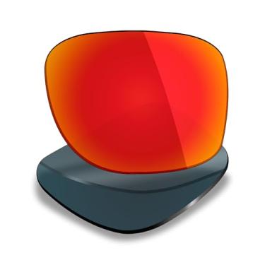 Imagem de Mryok Lentes de substituição polarizadas para Ray-Ban Justin RB4165 54 mm - Vermelho fogo