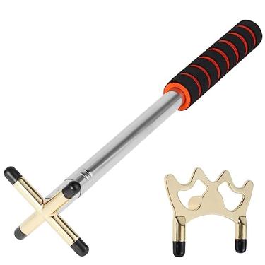Imagem de Tcwhniev Bastão retrátil de ponte de bilhar para mesa de bilhar com cabeça de ponte substituível, bastão de bilhar expansível de 32,5 a 152 cm, acessório de taco de bilhar para mesa de sinuca