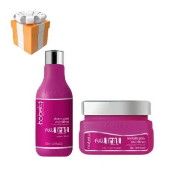 Imagem de Kit Nutrição Full Trat Hobety Shampoo 300ml+Mascara 300g - Hobety Prof