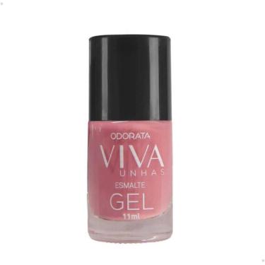 Imagem de Esmalte Em Gel Nude Rosê Rosa Cremoso Não Precisa Cabine