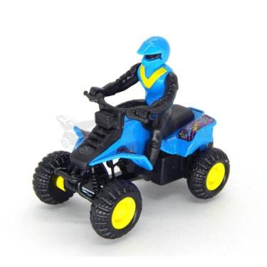 Imagem de Miniatura Quadriciclo Avts Azul E Preto Com Piloto Azul E Preto Maisto