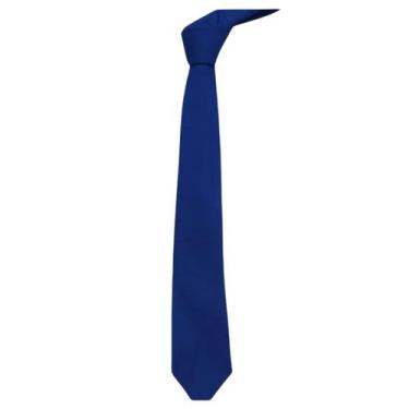 Imagem de Gravata de Cetim Slim  Azul Royal - R E R GRAVATAS