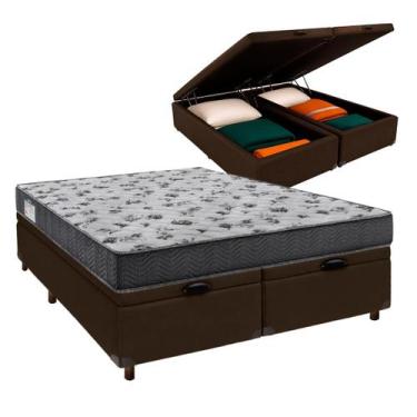 Imagem de Cama + Bau Blindado e Colchão D33 Casal - Ortobom