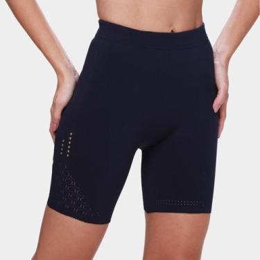 Imagem de Bermuda Trifil Raschel Feminina, Marinho, GG