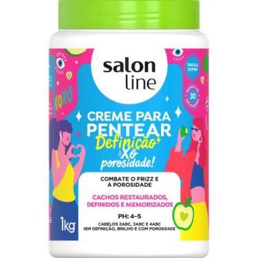Imagem de Creme para pentear xô porosidade! definição 1kg - SALON LINE