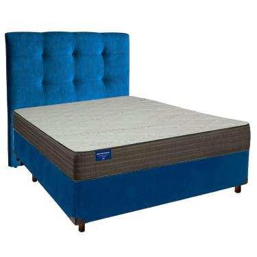Imagem de Cama Box + Colchão Casal D33 Orthotech Inducol + Cabeceira Estofada