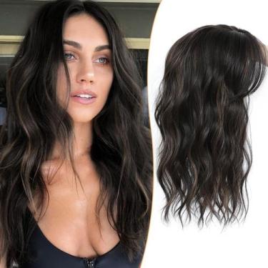 Imagem de Topper de cabelo PANEWAY 40cm para mulheres com queda de cabelo