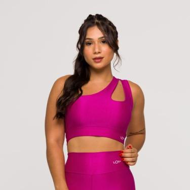 Imagem de Top Academia Fitness Feminino Poliamida Ombro Só Treinos - LOT FITNESS