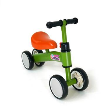Imagem de Bicicleta de Equilíbrio Infantil sem Pedal 4 Rodas Carrinho Passeio Co