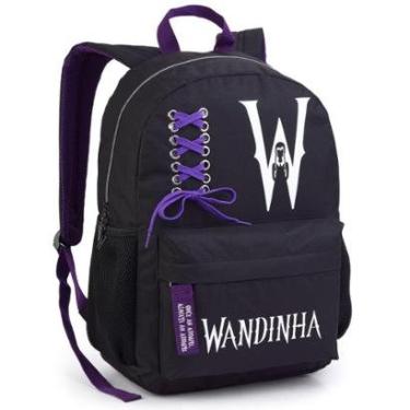 Imagem de Mochila Costas Escolar Infantil Cadarço Wandinha-Feminino