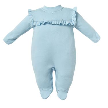 Imagem de Macacão Longo Bebê com Babados Menina Liso Serena - Hug