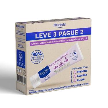 Imagem de Kit Creme Vitaminado Preventivo de Assaduras Mustela Com 3 Unidades 10