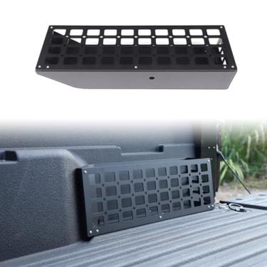 Imagem de Cesta de armazenamento de porta-malas para Toyota Tacoma 2024 2025, acessórios organizadores de porta-malas de carga de liga de alumínio (lado direito)