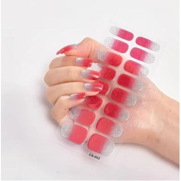Imagem de Adesivo Gel Para Unhas Esmalte Autocolante Nail Art Luz Uv - Katheon, 