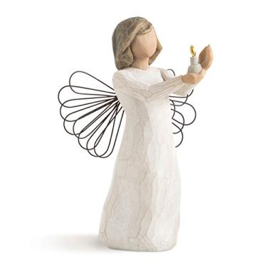 Imagem de Willow Tree Anjo da esperança, boneco esculpido pintado à mão