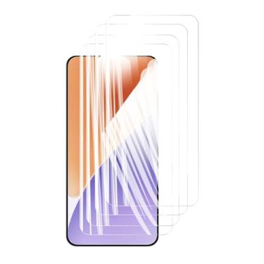 Imagem de Protetor de tela 4 peças para Xiaomi 15, vidro temperado frontal de 6,36" cristal 9H de alta qualidade, capa antirriscos de alumínio, compatível com impressão digital (HD)