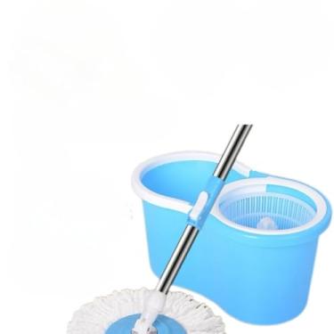 Imagem de Esfregão De Desidratação Automáticogiratório Grauscom Bucket (Kit：Plástico Azul+Gancho)