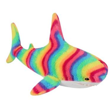Imagem de Almofada de pelúcia MUPI Shark 99 cm para bichos de pelúcia Rainbow