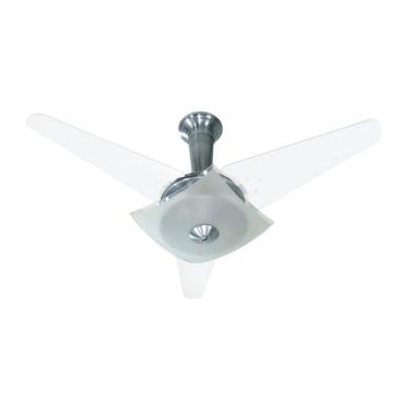 Imagem de Ventilador De Teto Quadrimax Tron Alumínio Escovado 3 Pás Brancas 110V