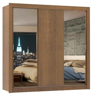 Imagem de Guarda Roupa Casal Lyon Rustic 3 Portas de Correr Madesa