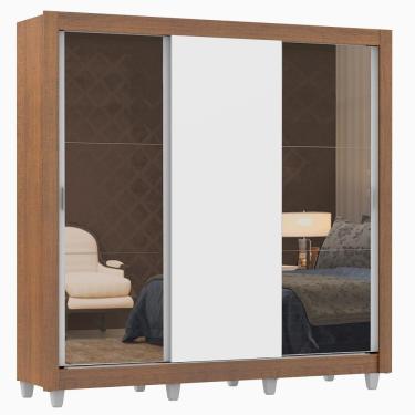 Imagem de Guarda Roupa Casal Lyon 3 Portas de Correr Madesa