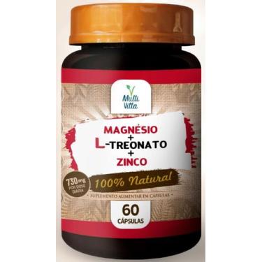 Imagem de Magnesio + l-treonato + zinco 60 caps multivitta