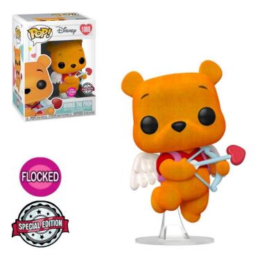 Imagem de Funko Pop Disney 1008 Winnie Pooh Valentines Flocked Edition